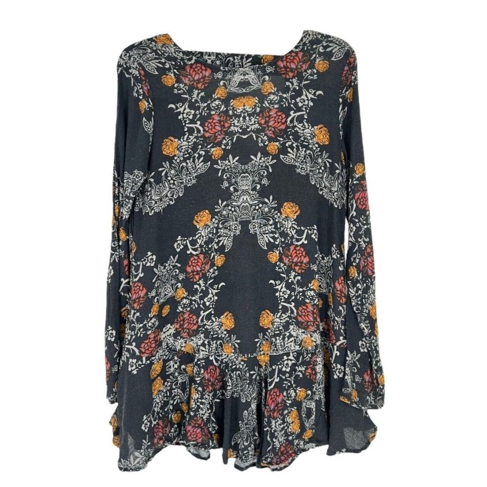 Free People Tunic Dress Women Mini Smooth Talker Floral Boho Size S